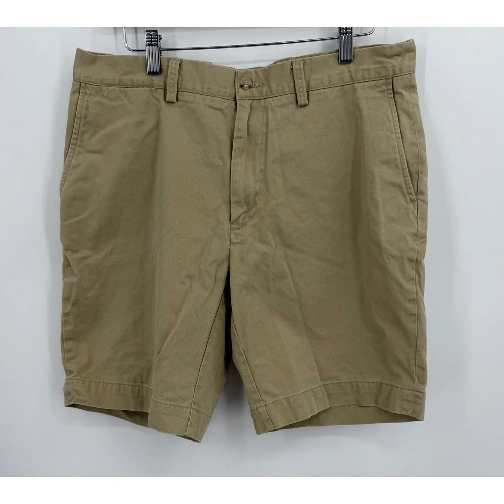 Polo Ralph Lauren Shorts‎ Mens 34 Khaki Classic Fit 9 Inch Chino Tan